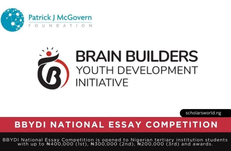 BBYDI National Essay Competition 2026 | Up to ₦1 Million Prizes