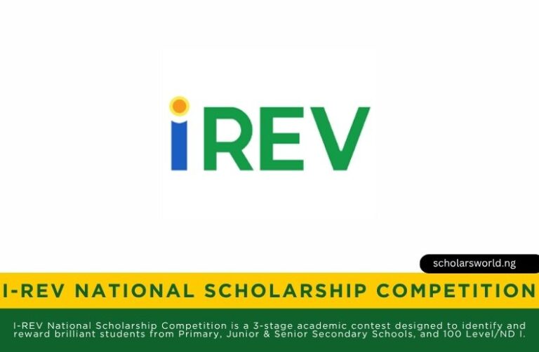 I-REV National Scholarship Competition 2026 | Apply Now