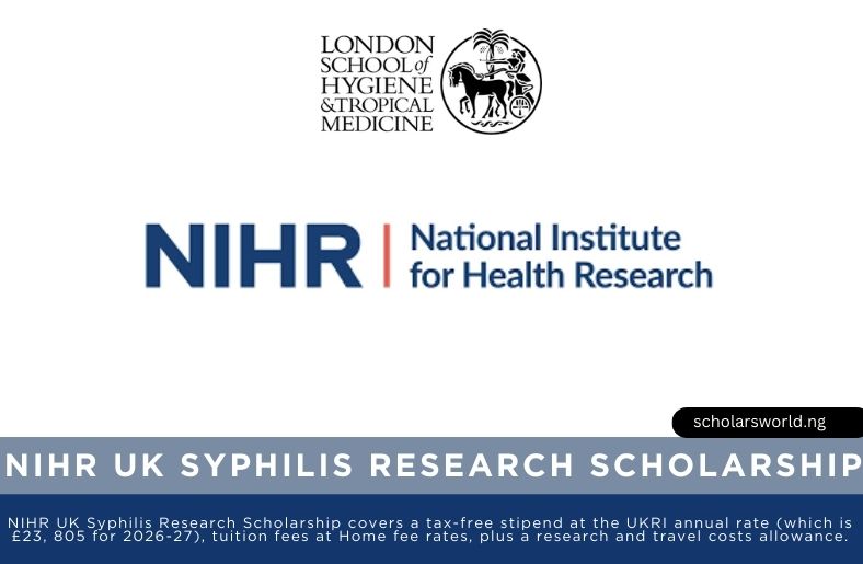 NIHR UK Syphilis Research Scholarship