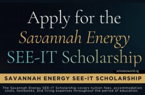 Savannah Energy SEE-IT Scholarship