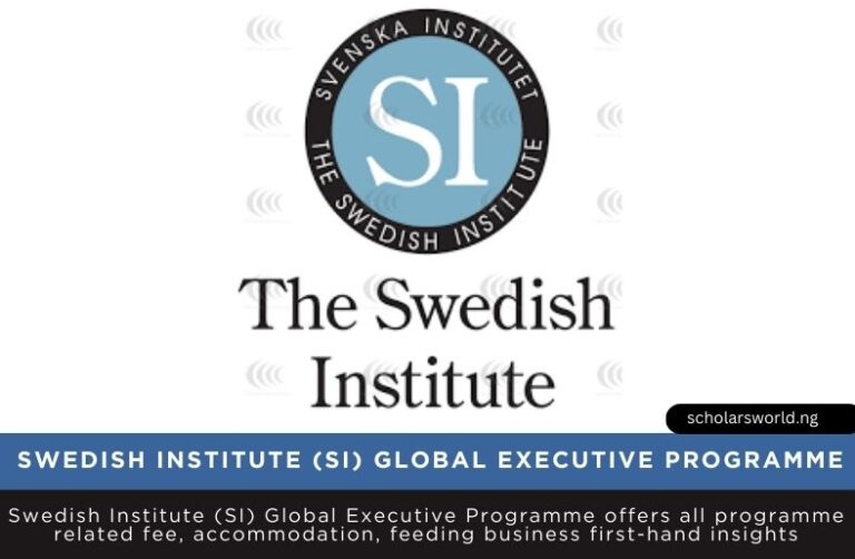 Swedish Institute (SI) Global Executive Programme 2026 | Business Development Opportunity
