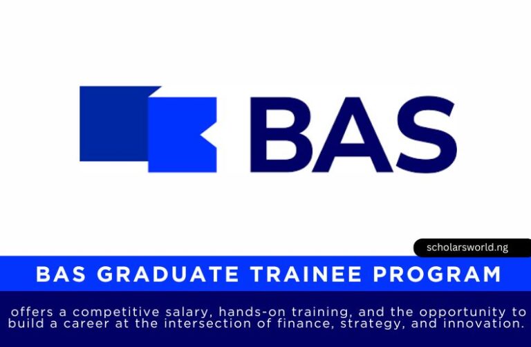 BAS Graduate Trainee Program 2026 in Nigeria | Application Guide