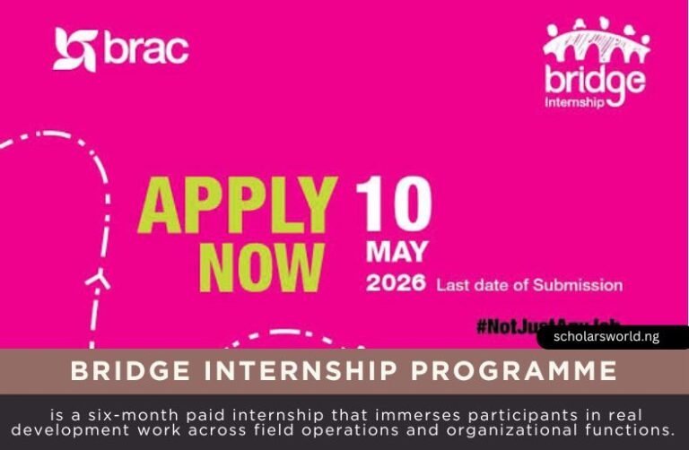BRIDGE Internship Programme 2026 | Paid Internship in Bangladesh