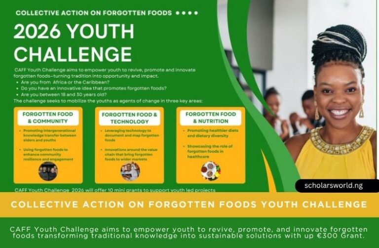 CAFF Youth Challenge 2026 | Win up to €300 Grant