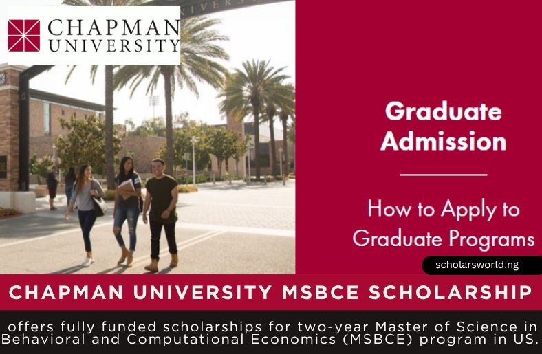 Chapman University MSBCE Scholarship