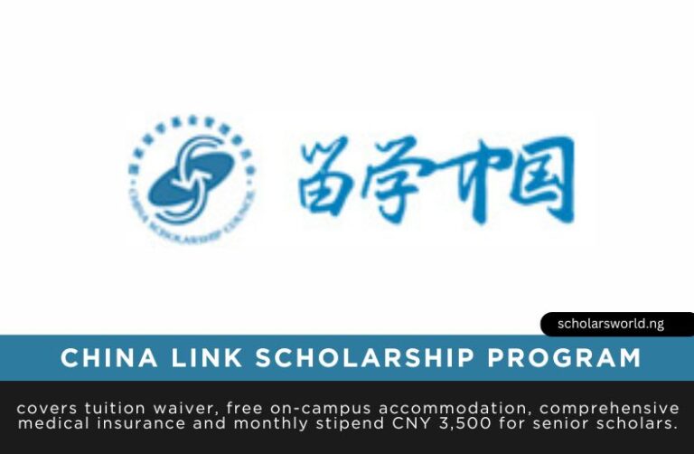 China Link Scholarship Program 2026: Fully Funded in China