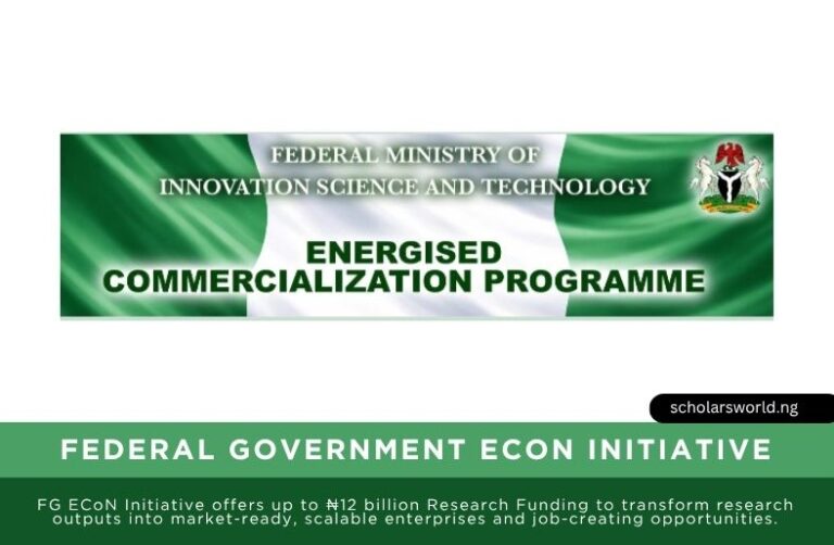 2026 Federal Government FG ECoN Initiative | Application Guide