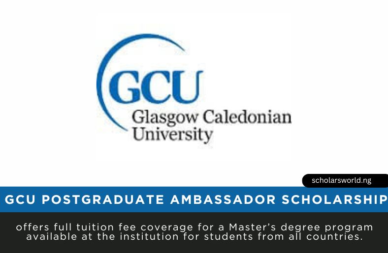 GCU Postgraduate Ambassador Scholarship