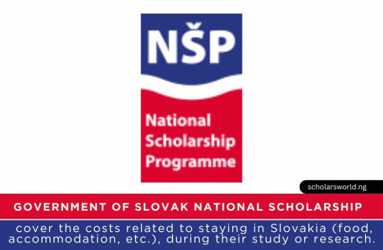 Government of Slovak National Scholarship 2026: Fully Funded Opportunity