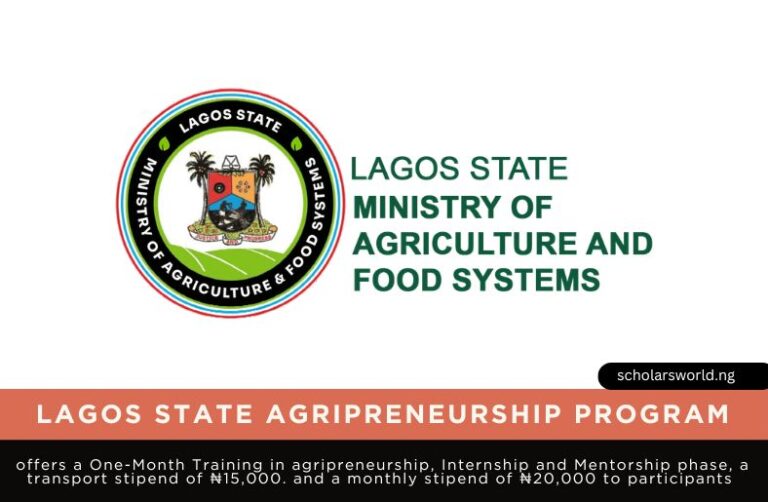 Lagos State Agripreneurship Program LAP 2026: Encouraging Youths Productivity