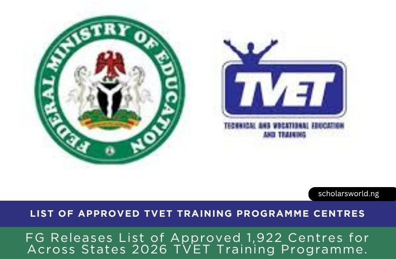 List of Approved 2026 TVET Training Programme Centres