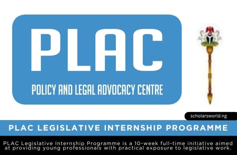 PLAC Legislative Internship Programme 2026 | Apply Now