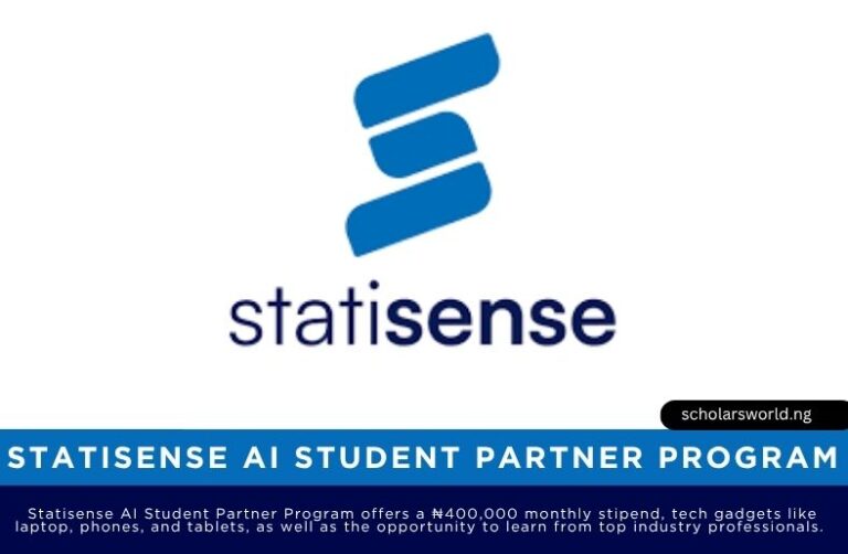 Statisense AI Student Partner Program 2026 | Awards ₦400K Monthly Stipend + Laptop