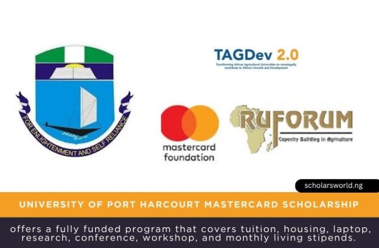 University of Port Harcourt Scholarship 2026 | Fully Funded Mastercard TagDev 2.0 Scheme