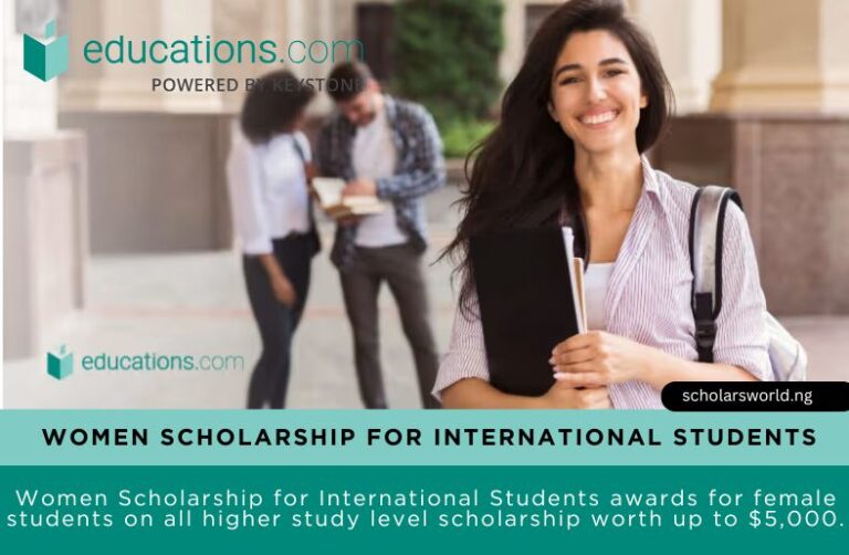 Women Scholarship for International Students 2026: Up to $5,000 Award