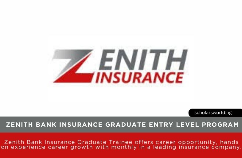 Zenith Bank Insurance Graduate Trainee
