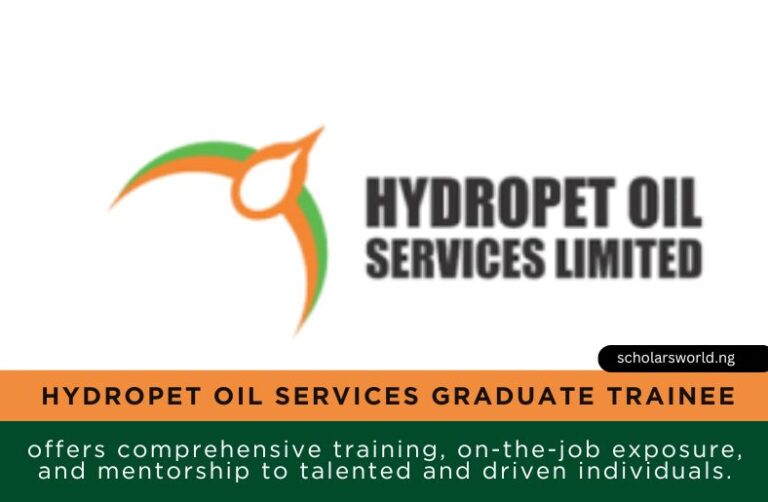 Hydropet Oil Services Graduate Trainee 2026: Apply Now