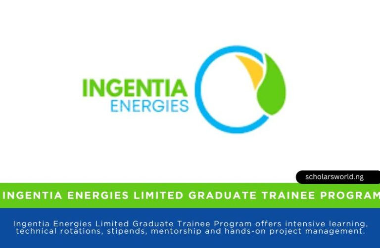 Ingentia Energies Limited Graduate Trainee Program 2026: How to Apply