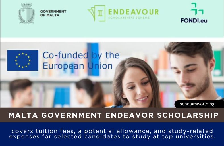 malta government endeavor scholarship