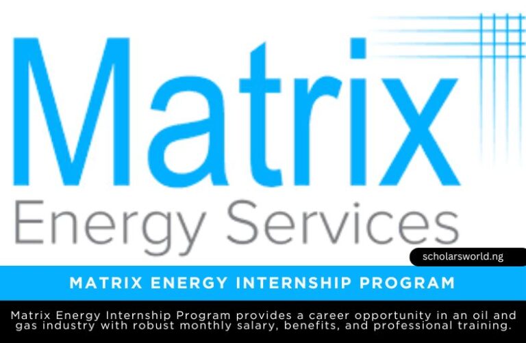 Matrix Energy Internship Program 2026: Eligibility Requirements