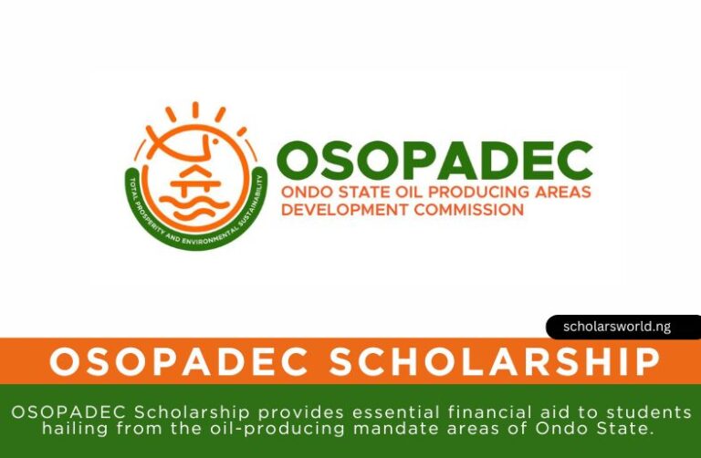 2026 OSOPADEC Scholarship (Ondo State Oil Producing Areas Development Commission): APPLY NOW