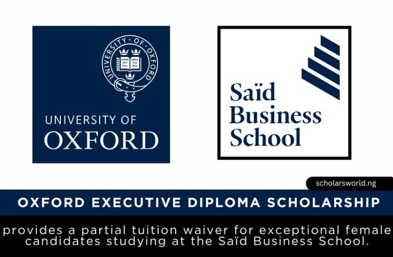 Oxford Diploma Scholarships 2026 for Women: How to Apply