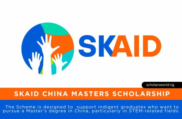 SKAID China Masters Scholarship 2026: How To Apply