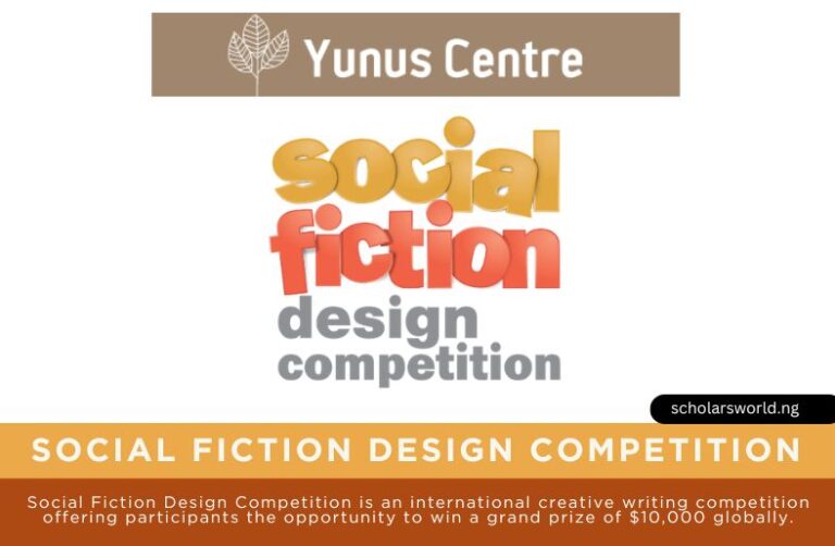 Social Fiction Design Competition 2026: Win Up to $10,000