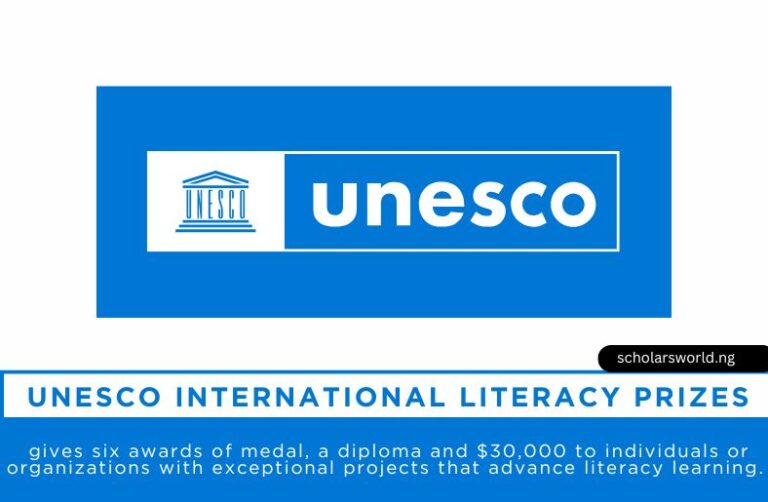 UNESCO International Literacy Prizes 2026: How to Apply