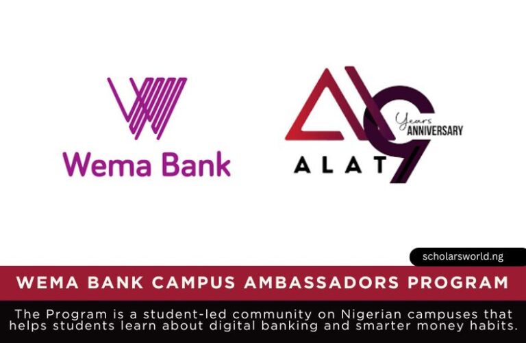 Wema Bank ALAT Campus Ambassador Program 2026: How to Apply