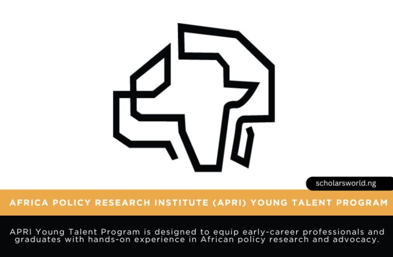 Africa Policy Research Institute (APRI) Young Talent Program 2026: How To Apply