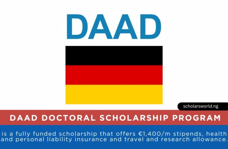2027 DAAD Doctoral Scholarship Program in Germany: Fully Funded for International Students