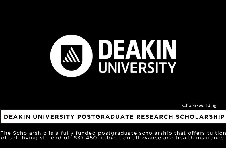 Deakin University Research Scholarship
