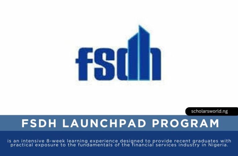 FSDH Launchpad Program 2026 for Recent Graduates: Paid Internship Program