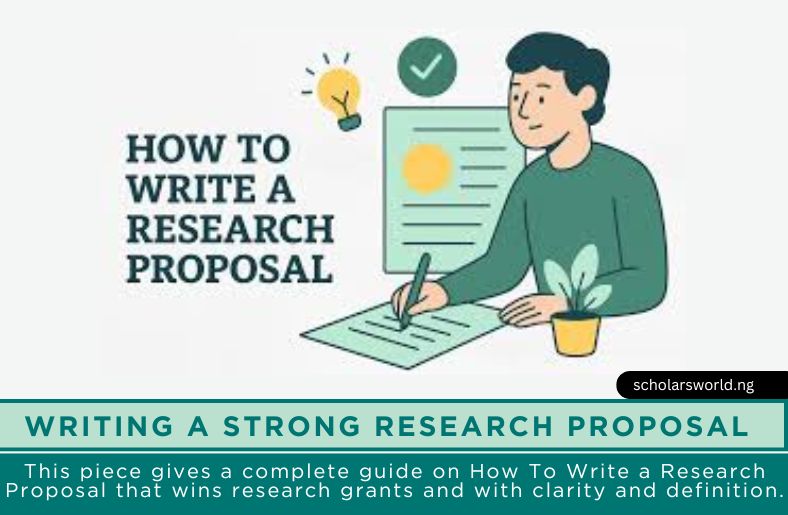 How To Write a Research Proposal