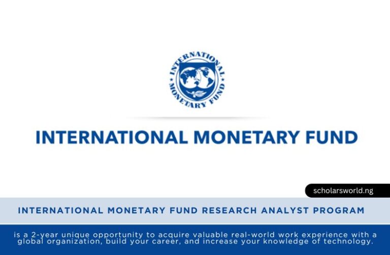 International Monetary Fund (IMF) Research Analyst Program 2026:Application Guide