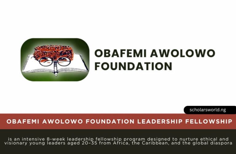 Obafemi Awolowo Future Leaders Fellowship 2026: Apply Now