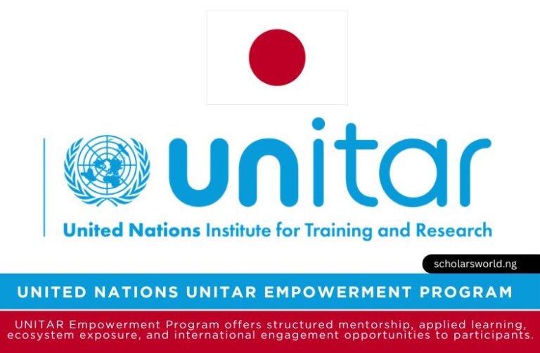 United Nations UNITAR Empowerment Program 2026 in Japan: Empowering Youth and Women in Sub Sahara Africa