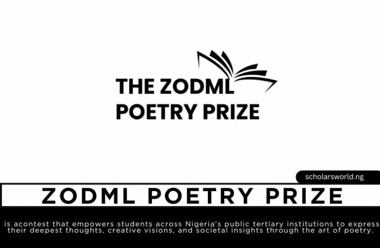 2026 ZODML Poetry Prize: Win Up to ₦1,000,000 Cash Prizes