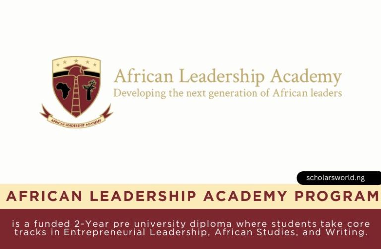 African Leadership Academy Program 2027: Application Requirements