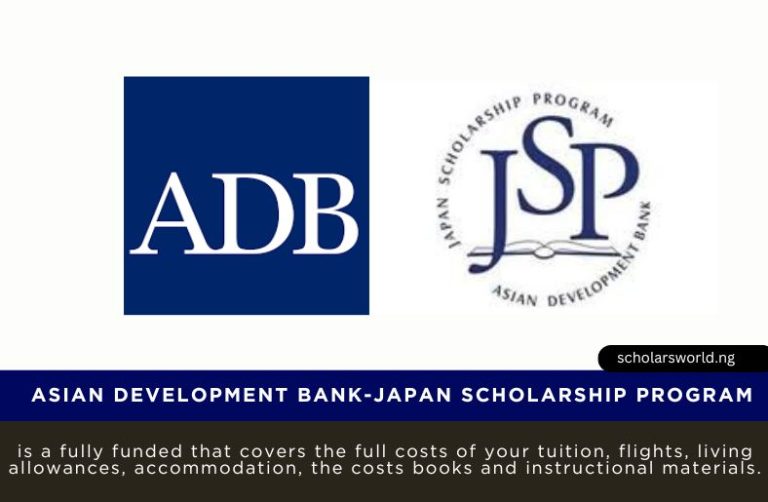 2026 Asian Development Bank-Japan Scholarship Program: Fully Funded