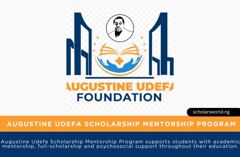 Augustine Udefa Scholarship Mentorship Program 2026: How to Apply