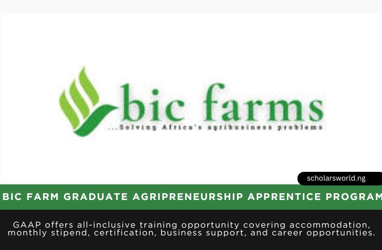BIC Farm Graduate Agripreneurship Program