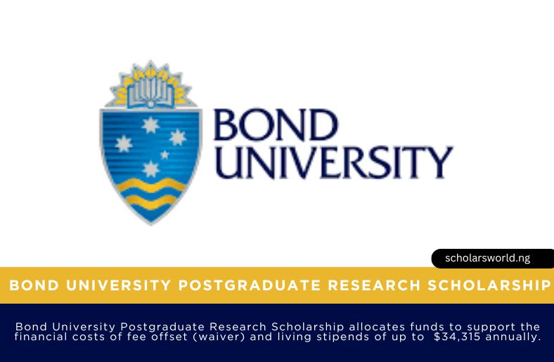 Bond University Postgraduate Research Scholarship