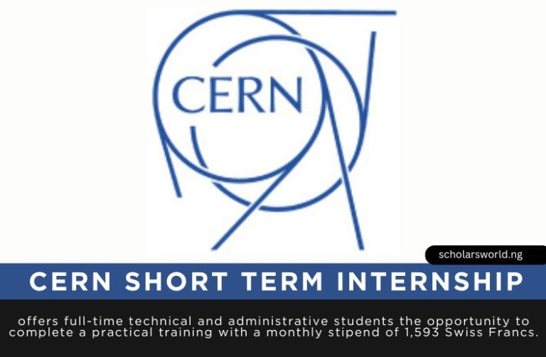 CERN Short Term Internship Program 2026: How to Apply