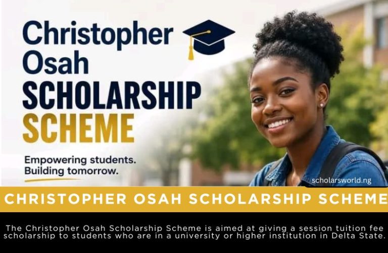 Christopher Osah Scholarship Scheme 2026: How To Apply
