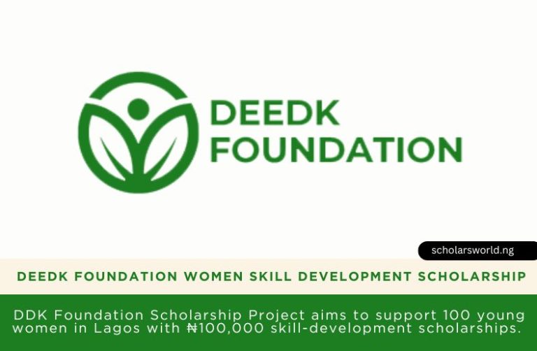DEEDK Foundation Women Skill Development Scholarship 2026: How to Apply