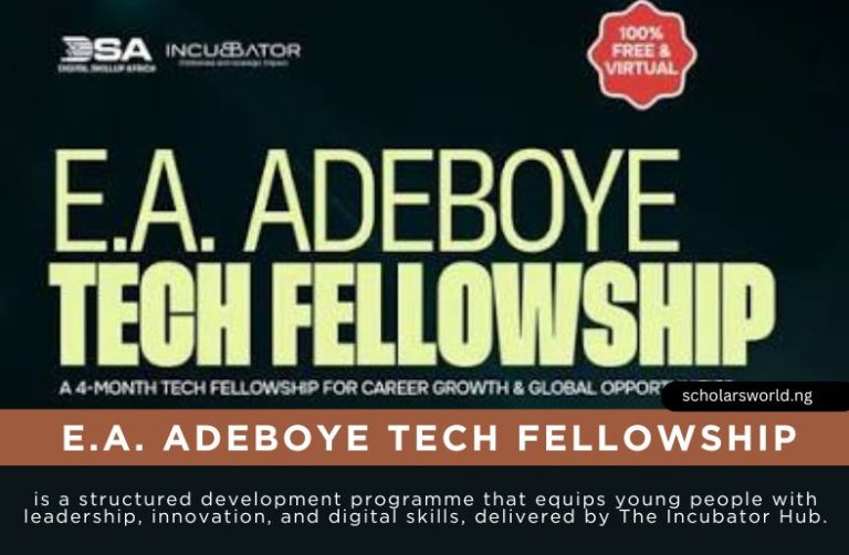 E A Adeboye Tech Fellowship 2026: How to Apply