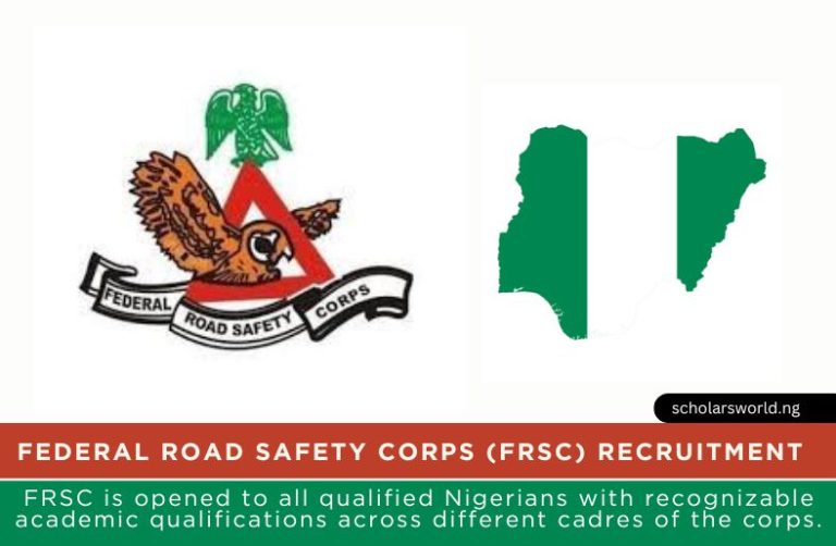 2026 Federal Road Safety Corps (FRSC) Recruitment: Application now Open