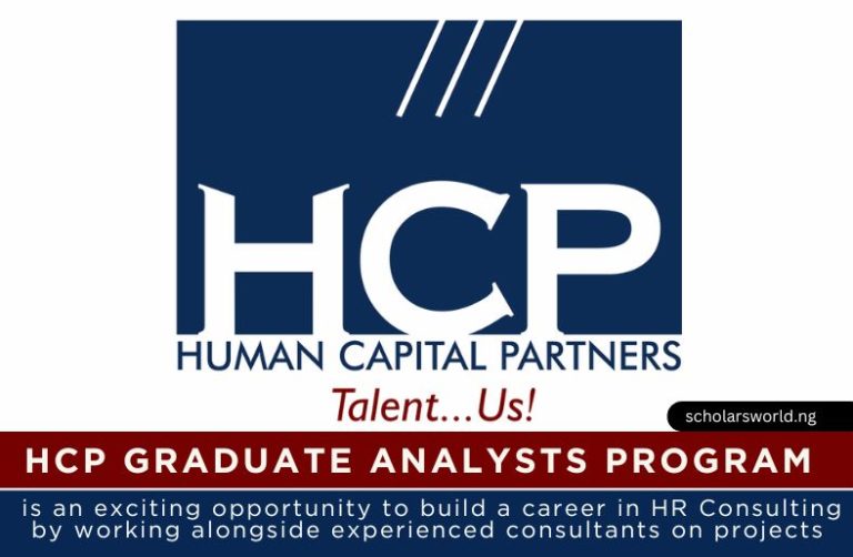 2026 Human Capital Partners (HCP) Graduate Analysts Program: Career Development for Young Graduates